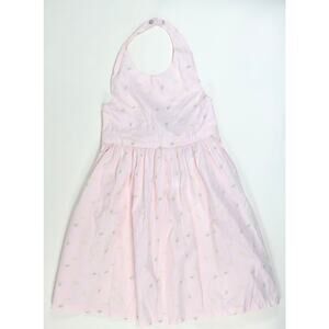 FLORAL SPRING GIRLS HALTER DRESS SIZE 6/7